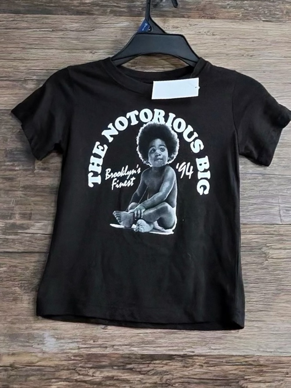 Kids' Black Short-Sleeve Graphic Tee - The Notorious Big Design